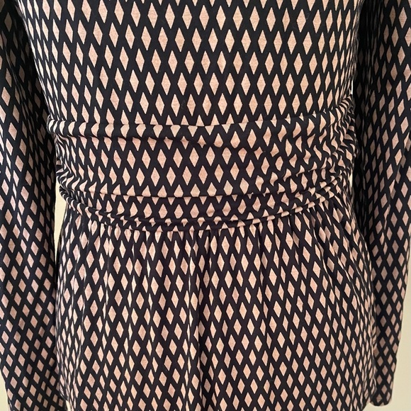 NWOT Anthropologie Meadow Rue Joselyn Diamond Tie Front Blouse - Picture 7 of 9